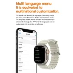 multi language menu t800 ultra smartwatch