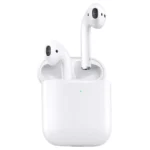 white pods coming out from airpods 2 charging case