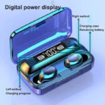 digital display of f9 wireless earbuds